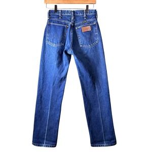 Vintage Wrangler 13MWZG High Waisted Straight Leg Western Jeans Blue 7x30 USA